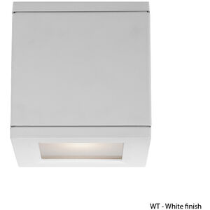 Rubix LED 5 inch White Outdoor Wall Light