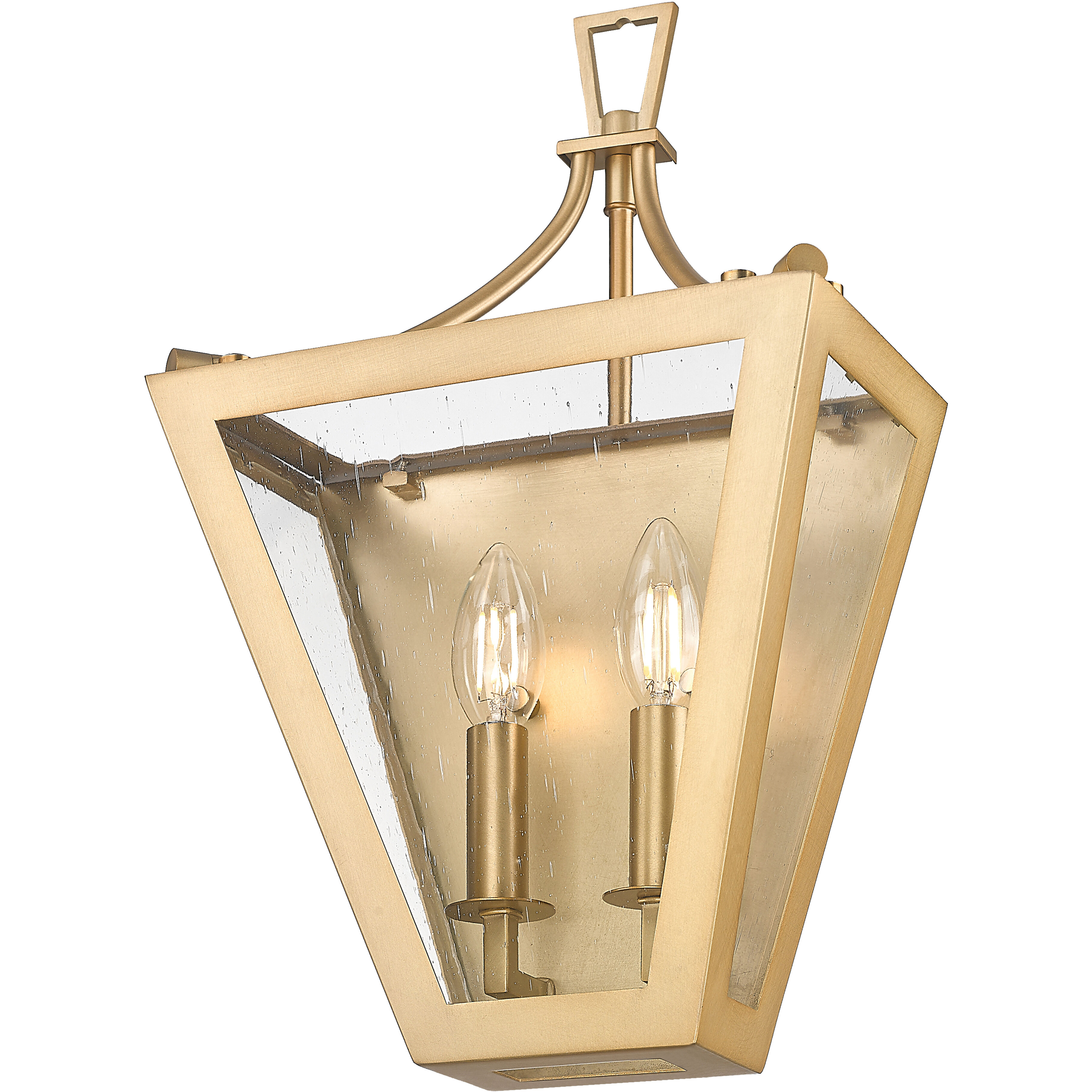 Montalcino Wall Sconce Wall Light in Rubbed Brass