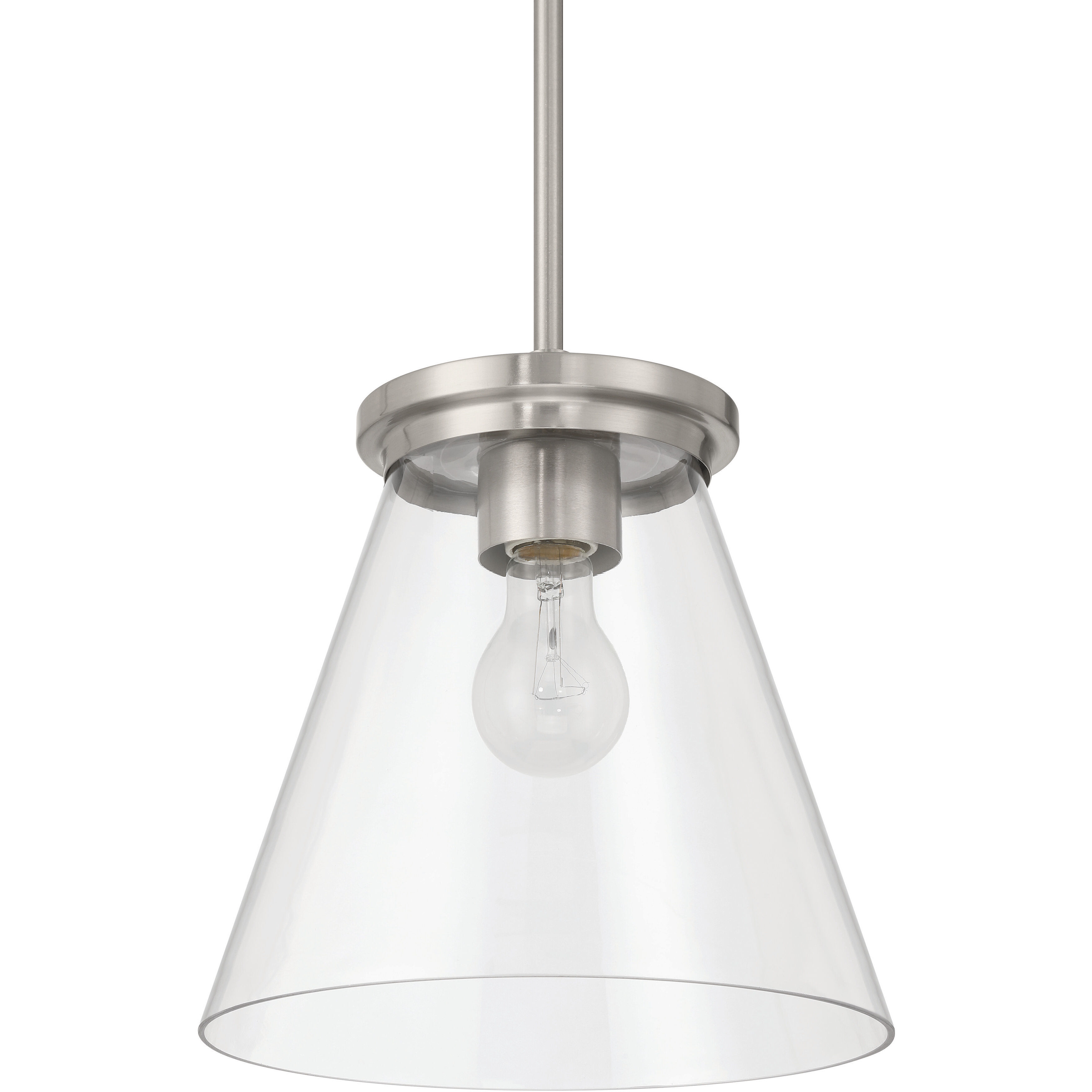 Connell 1 Light 10 inch Brushed Polished Nickel Pendant Ceiling Light