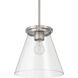 Connell 1 Light 10 inch Brushed Polished Nickel Pendant Ceiling Light