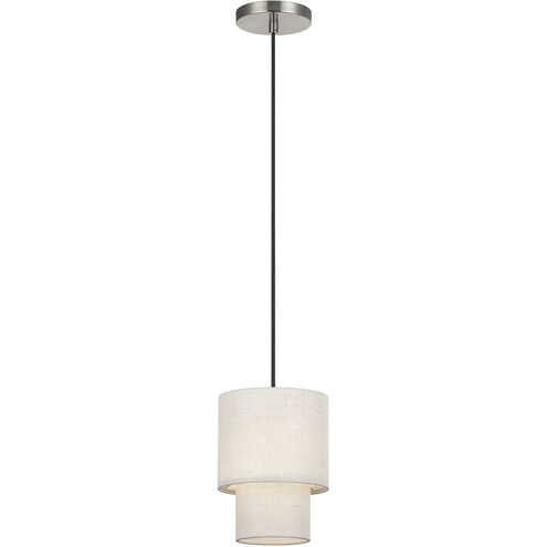 Monroe 1 Light 7 inch Brushed Nickel Mini Pendant Ceiling Light