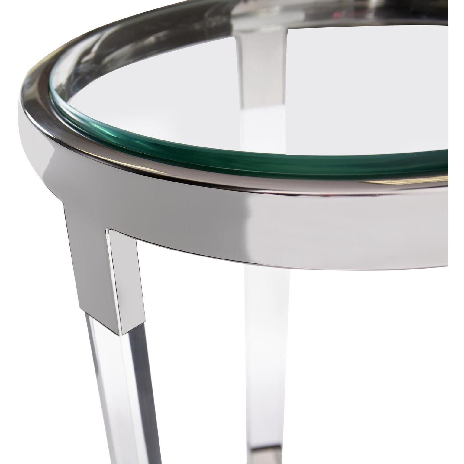 Carter 23.25 X 15.5 inch Silver Side Table