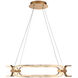 Charmed LED 24 inch Soft Gold Pendant Ceiling Light in 24in, dweLED