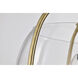 Amado 3 Light 14 inch Vintage Brass Semi Flush Mount Ceiling Light