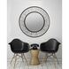 Estela 30 X 30 inch Matte Black and French Gold Wall Mirror, Smithsonian Collaboration