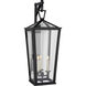 Chapman & Myers DarlanaO 3 Light 31.5 inch Bronze Outdoor Bracketed Wall Lantern, Large