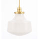 Lyle 1 Light 11 inch Brass Pendant Ceiling Light