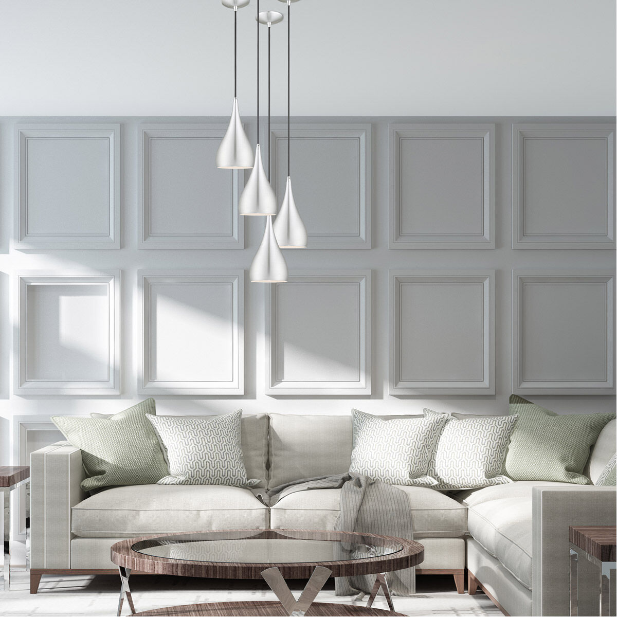 Allison 1 Light 6.25 inch Brushed Aluminum Mini Pendant Ceiling Light