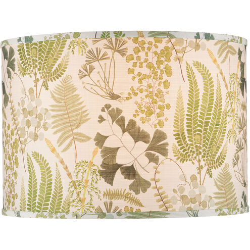 Theodora Green/Ivory Drum Lamp Shade