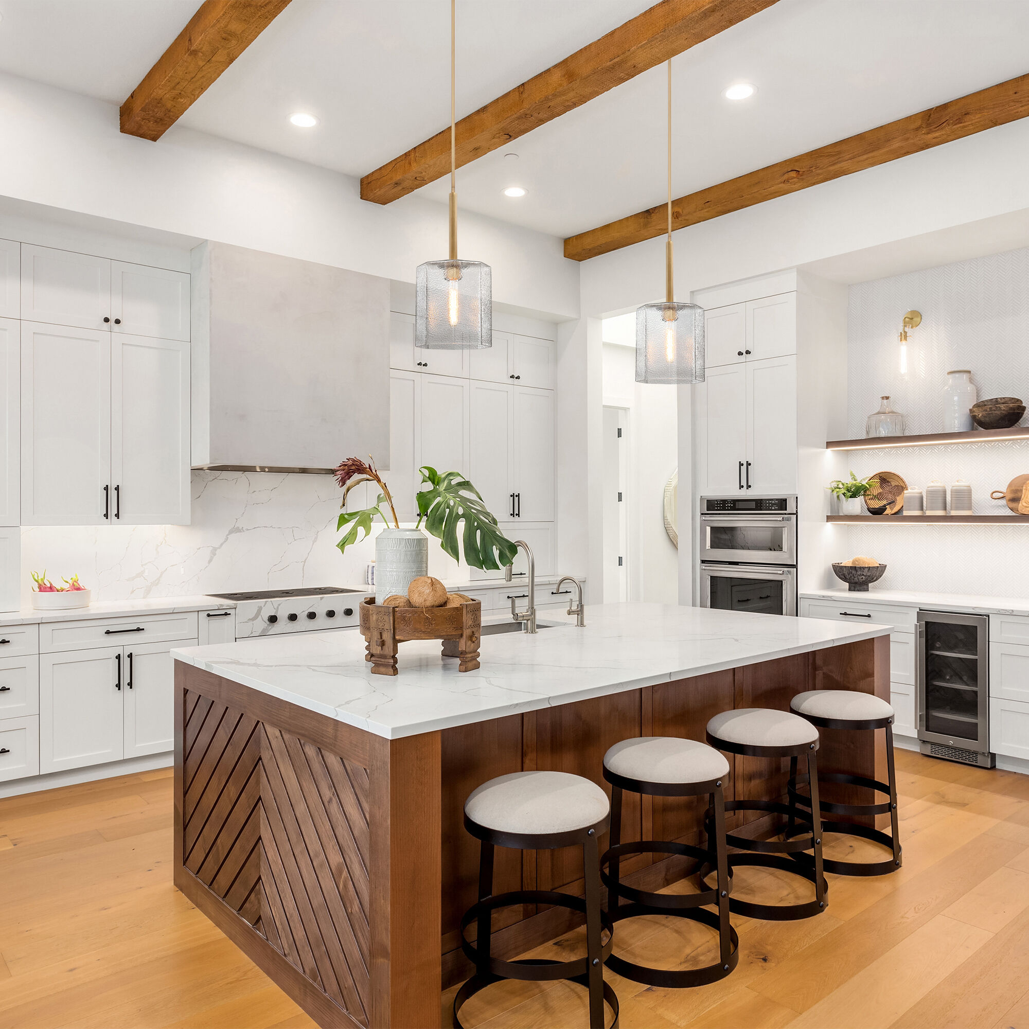 Haven LED 10 inch Old Satin Brass Pendant Ceiling Light