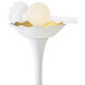 Darla 6 Light 36 inch Textured Plaster Chandelier Ceiling Light