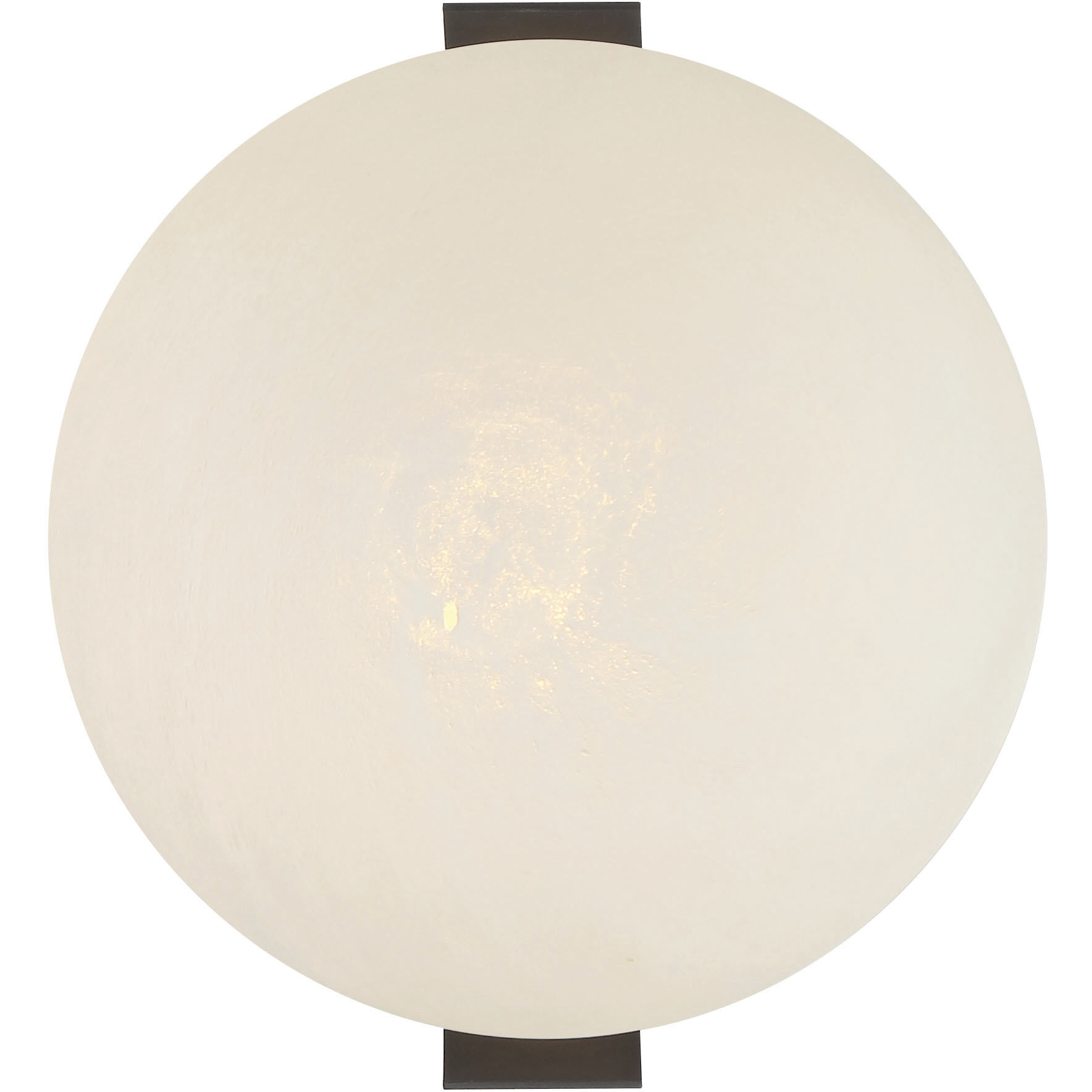 Vino Wall Sconce Wall Light in Dark Bronze, White Etched Alabaster Glass