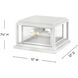 Coastal Elements Republic 2 Light 12 inch Textured White Outdoor Pier Mount, Estate Series