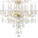 Traditional Crystal 15 Light 32 inch Polished Brass Chandelier Ceiling Light