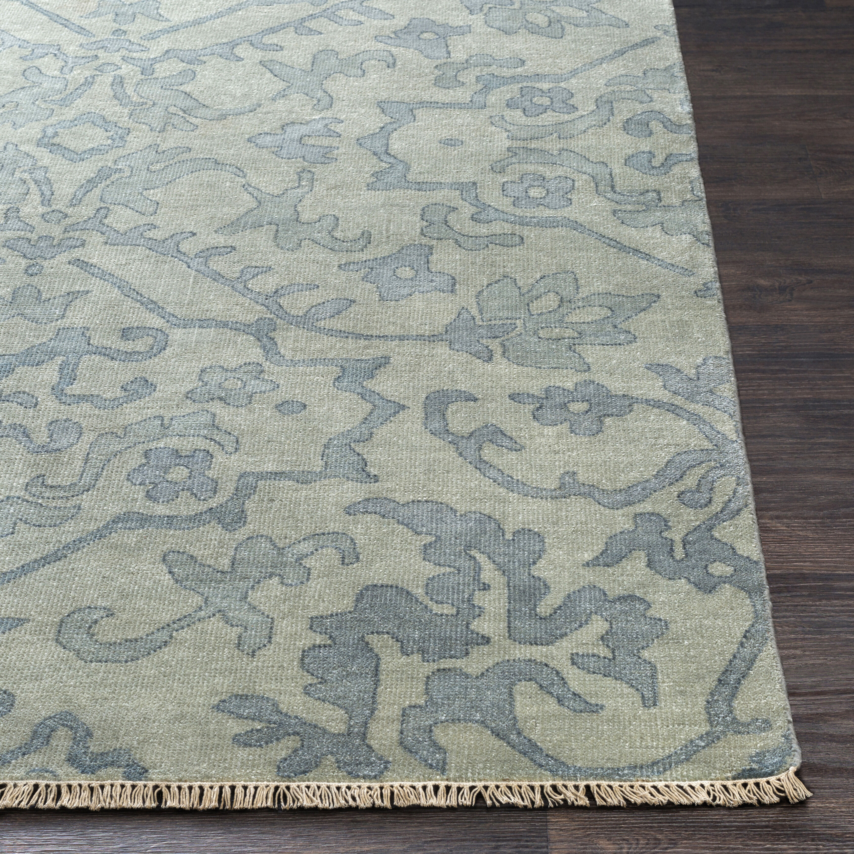 Hillcrest 156 X 108 inch Blue Rug in 9 x 13, Rectangle