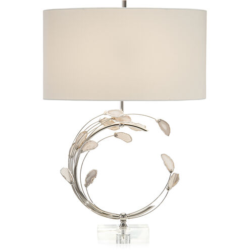 Swirling 32 inch 150.00 watt Polished Nickel Table Lamp Portable Light