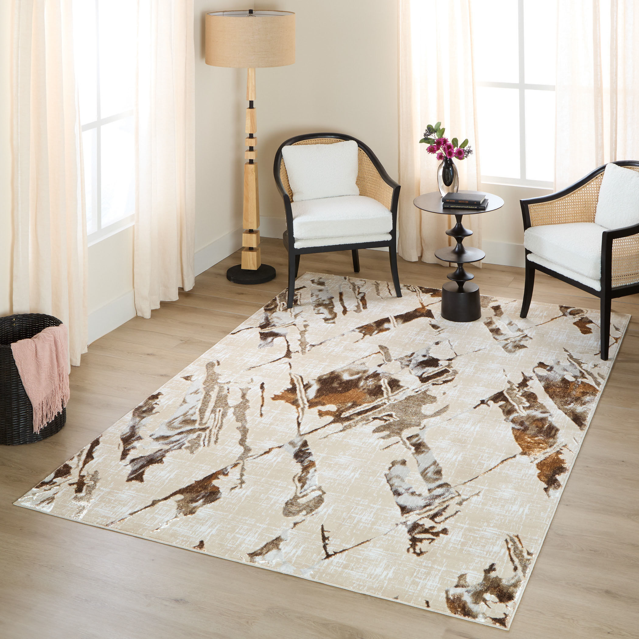 Piave 36 X 24 inch Earth Tones Rug in 2 x 3