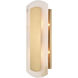 Lanza 2 Light 6.25 inch Natural with Aged Brass Sconce Wall Light