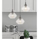 Art Glass 1 Light 8 inch English Bronze Mini Pendant Ceiling Light