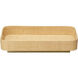 Utopia Natural and Antique Brass Footed Tray