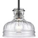 Orinoco 1 Light 8 inch Matte Black Mini Pendant Ceiling Light