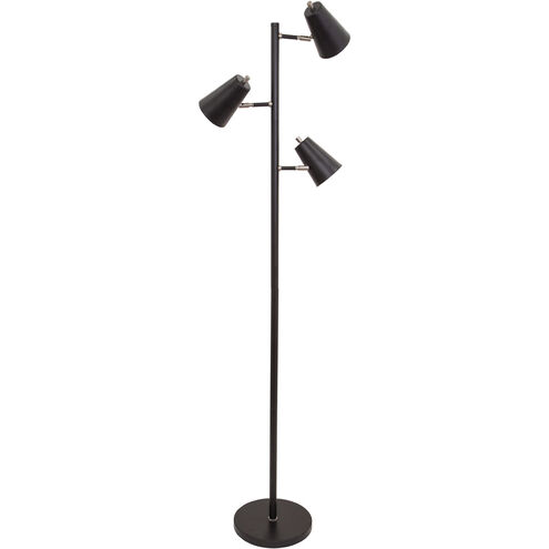 Kirby 64 inch 6.2 watt Black Floor Lamp Portable Light