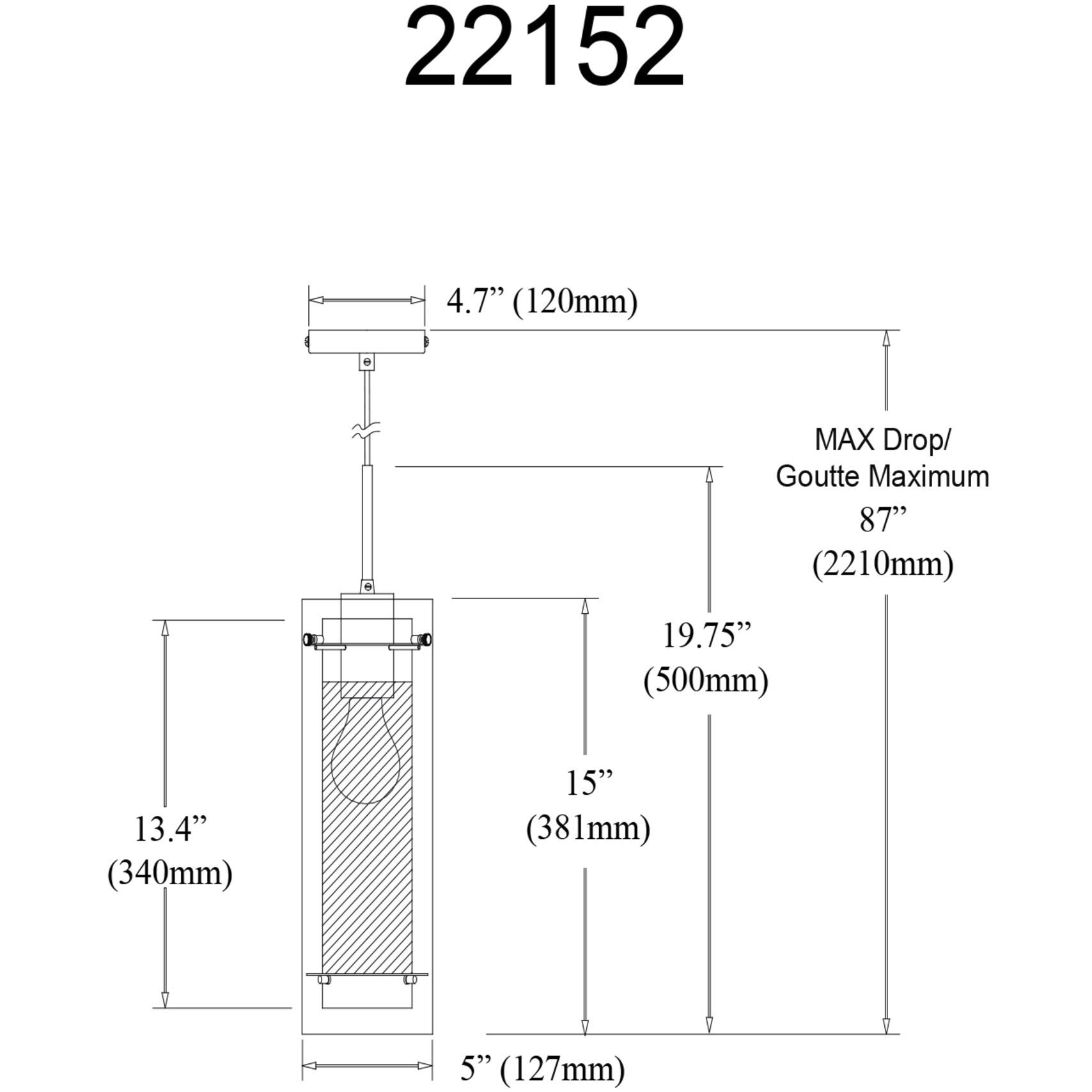 Pasha 1 Light 5 inch Matte Black Pendant Ceiling Light