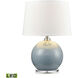 Culland 22 inch 150.00 watt Blue with Clear Table Lamp Portable Light