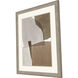 Geometrics Collection Beige Framed Art