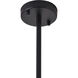 Canada 6 Light 27 inch Matte Black Chandelier Ceiling Light