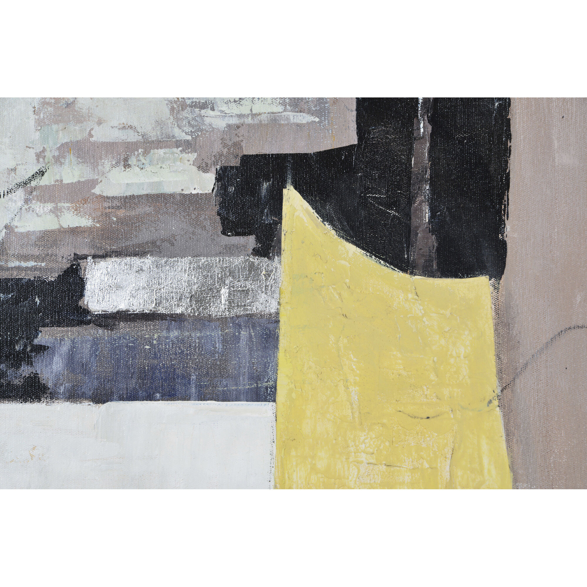 Andrei Multicolor Texture and Collage Paper Canvas Art