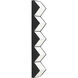 Clodagh Zig Zag LED 4.2 inch Nightshade Black Wall Sconce Wall Light