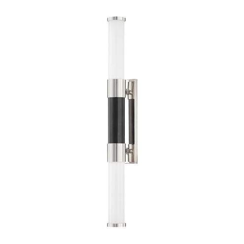 Huntington LED 3 inch Polished Nickel/Soft Black ADA Wall Sconce Wall Light