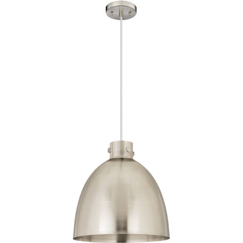 Newton Bell 1 Light 16 inch Satin Nickel Pendant Ceiling Light