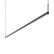 Thin-Line LED 96 inch Satin Black Pendant Ceiling Light in 8ft., 3000K