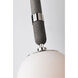 Brielle 1 Light 7 inch Polished Nickel Pendant Ceiling Light