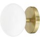 Julep LED 6 inch Brushed Gold Semi-Flush Mount Ceiling Light