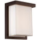 Ledge LED 8 inch Bronze Outdoor Wall Light in 3500K, 8in.