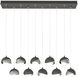 Brooklyn 10 Light 44.5 inch Natural Iron and Vintage Platinum Pendant Ceiling Light in Natural Iron/Vintage Platinum, Rectangular