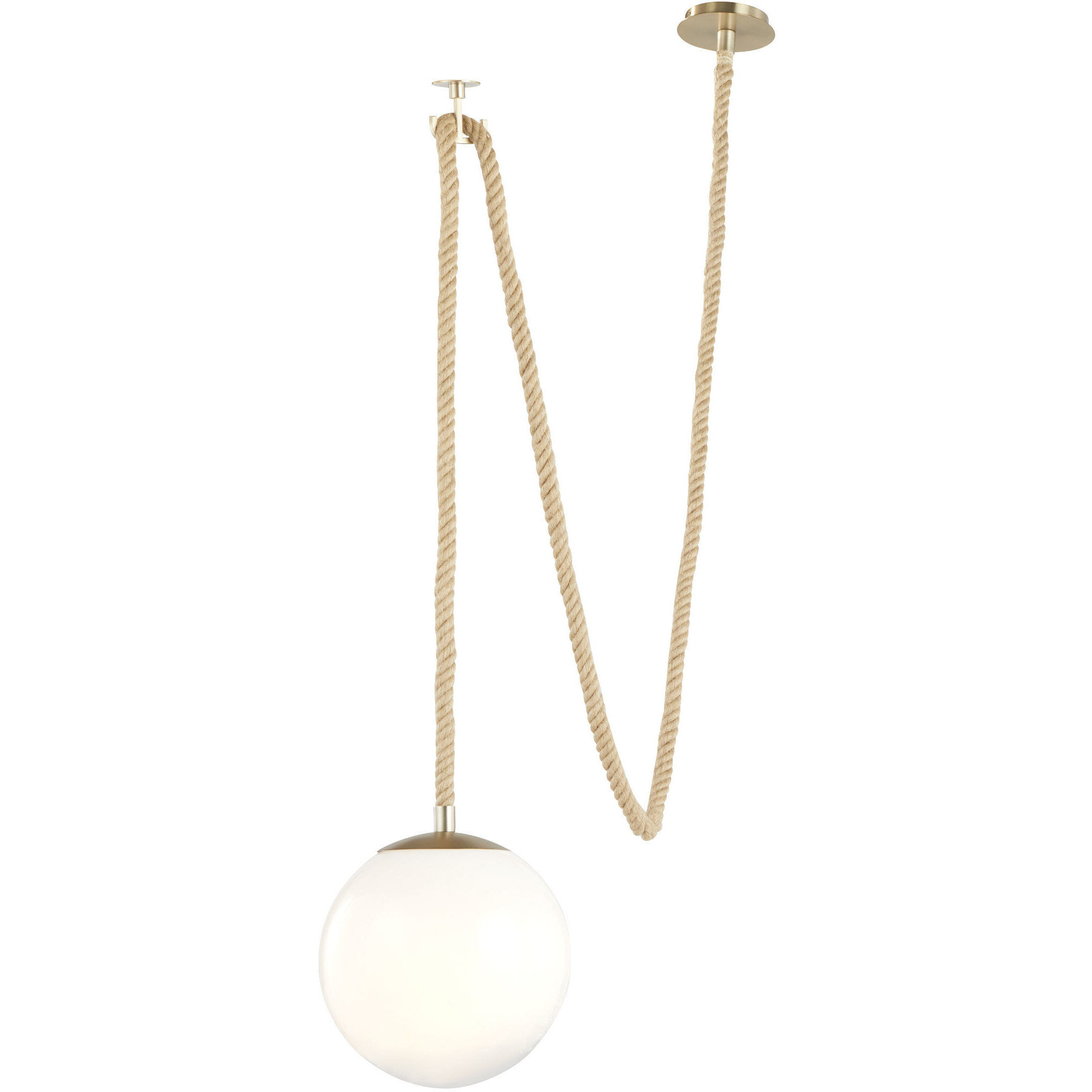 Rockport 1 Light 12 inch Aged Brass and Brown Pendant Ceiling Light