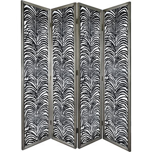 Herero 72.8 inch Black and Antique Screen