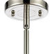 Ballston Cindyrella LED 6 inch Polished Nickel Mini Pendant Ceiling Light in Matte White Glass