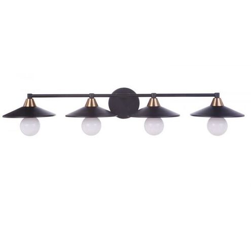 Isaac 4 Light 36.50 inch Bathroom Vanity Light