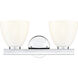 Apria 2 Light 15.75 inch Polished Chrome Bathroom Vanity Light Wall Light