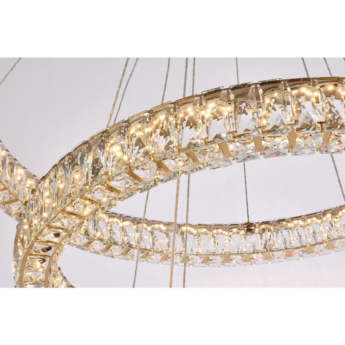 Monroe 3 Light 41 inch Gold Chandelier Ceiling Light