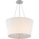 Barbara Barry Hoop 2 Light 26 inch Soft Silver Hanging Shade Ceiling Light, Medium
