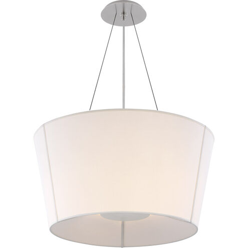 Barbara Barry Hoop 2 Light 26 inch Soft Silver Hanging Shade Ceiling Light, Medium