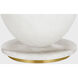 Barbara Barry Folly 27.25 inch 4.6 watt Alabaster Rotatable Cordless Table Lamp Portable Light