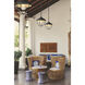 Ansel 1 Light 11 inch Black Outdoor Pendant