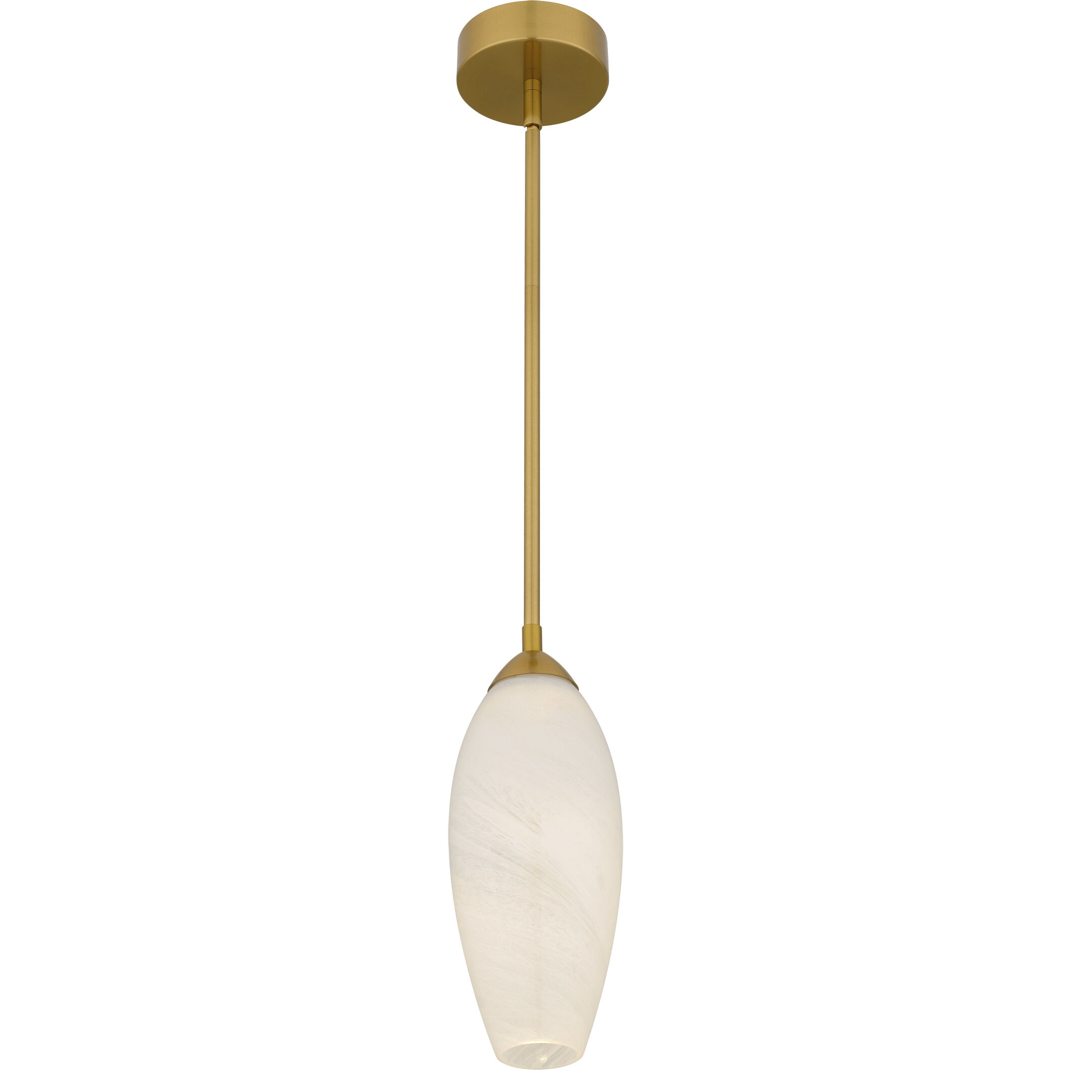 Burnett LED 5 inch Brushed Gold Mini Pendant Ceiling Light